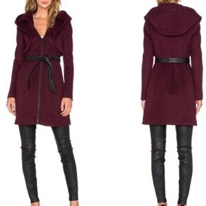 Soia & Kyo Arya Wool Coat - Bordeaux Size xS